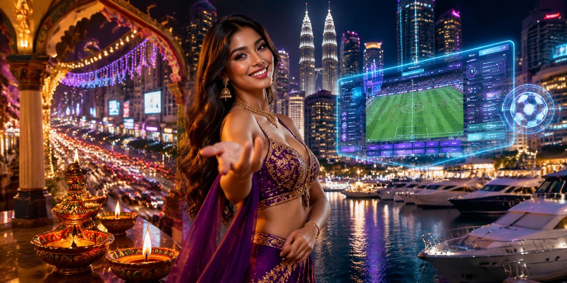 Pertaruhan sukan gaya Malaysia di Kuala Lumpur waktu malam