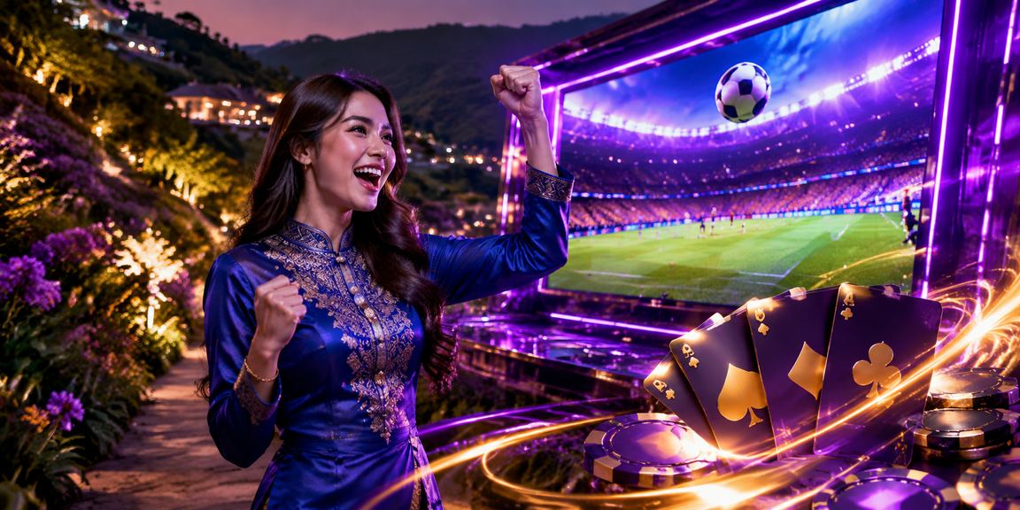 Suasana pertaruhan bola sepak Malaysia berpakaian tradisional