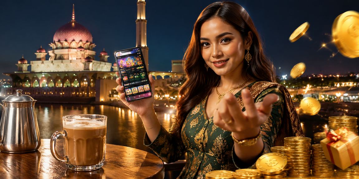 Pengguna Malaysia melakukan deposit dalam talian di Putrajaya dengan gaya Melayu