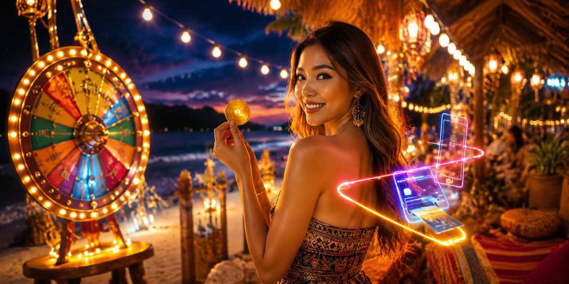 Permainan roulette gaya Melayu di Sarawak Borneo